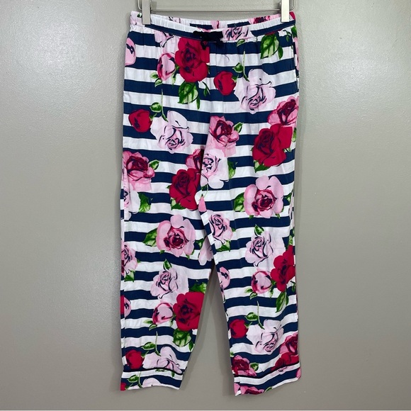 Kate Spade Dream A Little Dream Rose Stripe Pajama Pants Size Medium - Picture 1 of 11